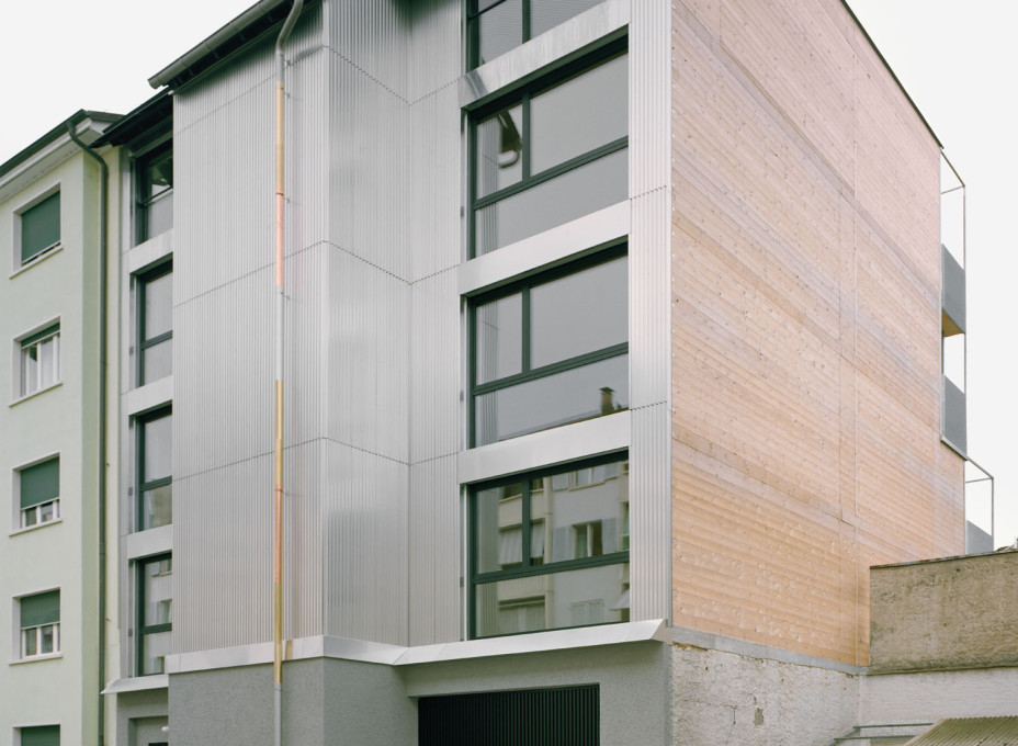 5 Erfinger107 Ostfassade Brandmauer Lukas Raeber Architekten Rasmus Norlander 2