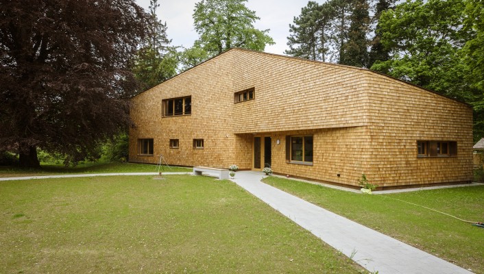 Holzbau, Hospiz im Park, Stollenrain, Arlesheim, 4