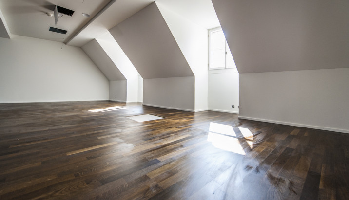 Boden schleifen und Versiegeln Stamm Bau