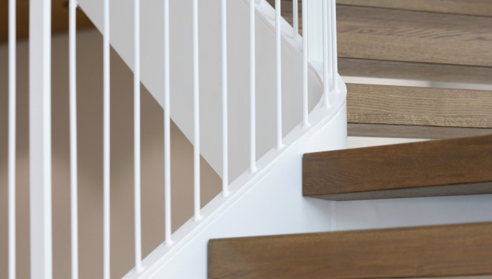 Neubau Erlenmatt Basel, Treppe und Gelaender 20