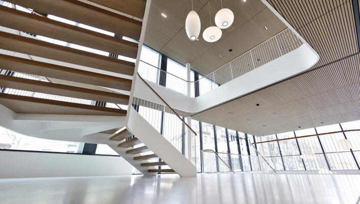 Neubau Erlenmatt Basel, Treppe und Gelaender 29