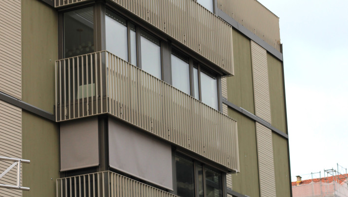 Holz-Beton-Hybridbau_Tiny ELF, Lysbüchel Süd, Basel
