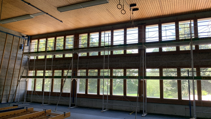 energetische Sanierung Turnhalle Sternenberg, Birsfelden