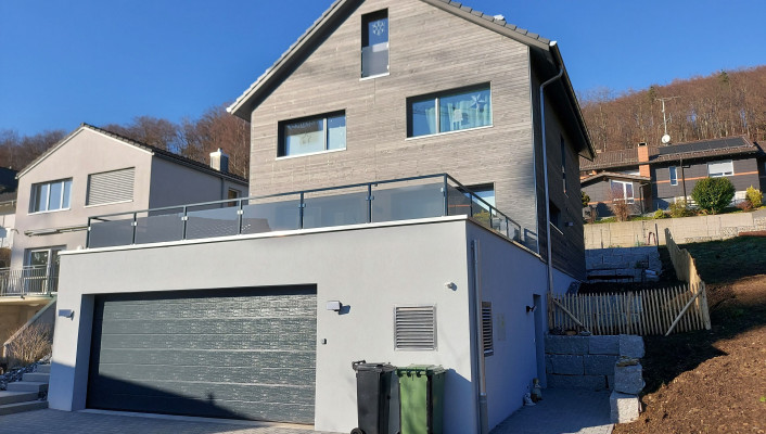 Holezelemtbau Neubau Einfamilienhaus, Hersberg